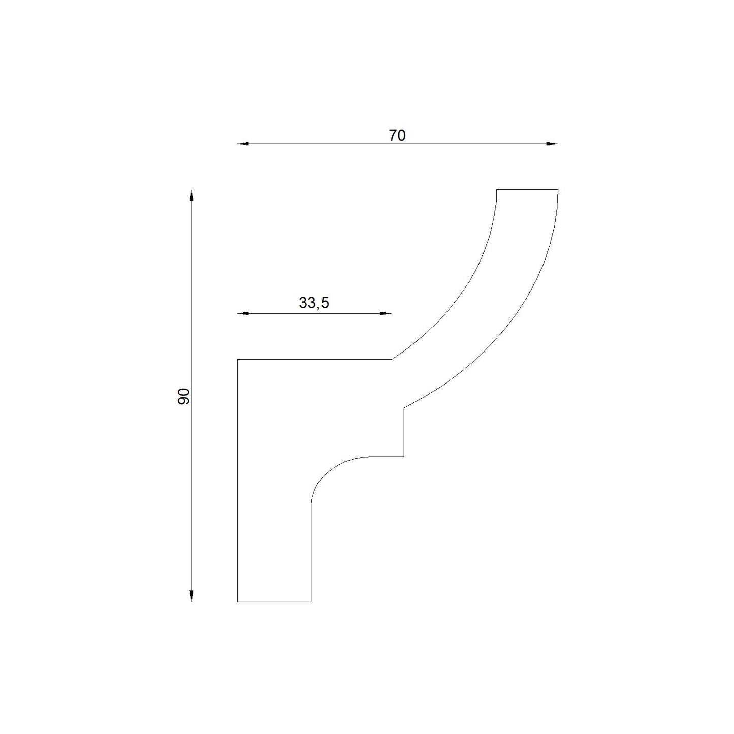 Sztukateria Oświetleniowa LED 08