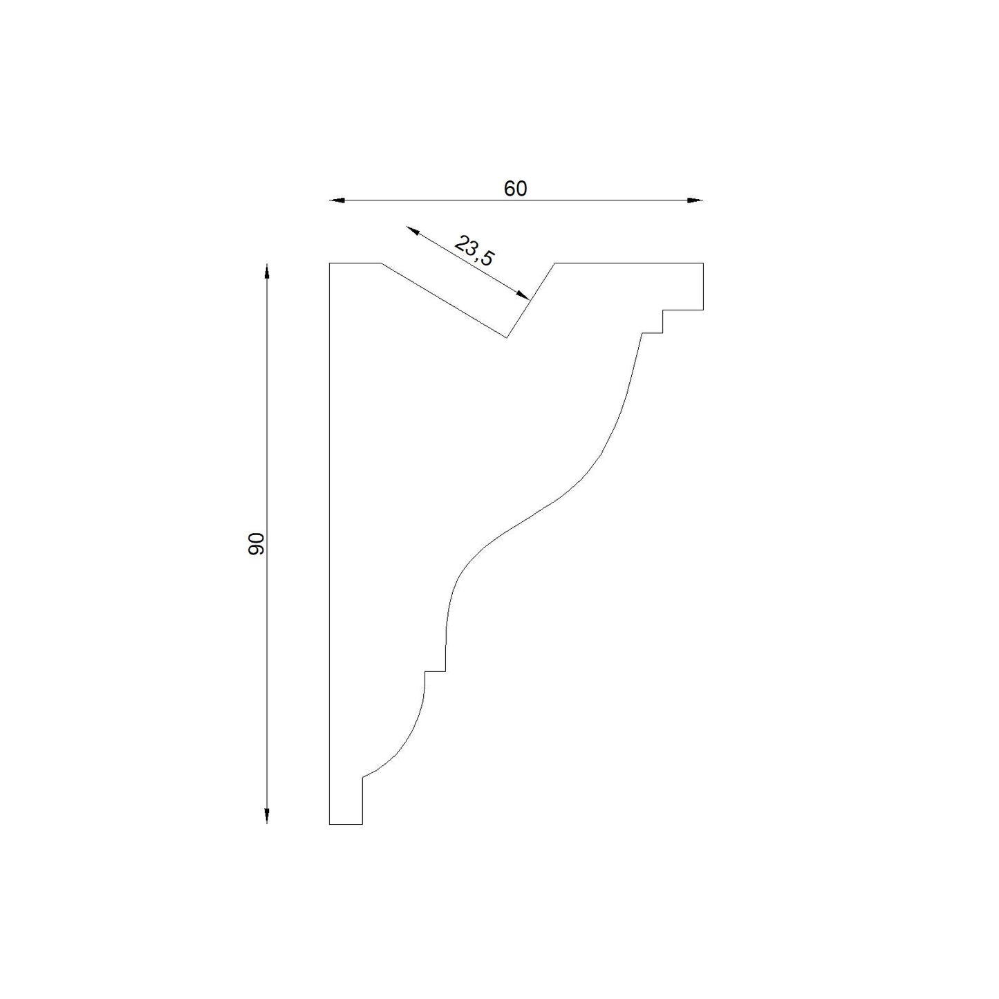 Sztukateria Oświetleniowa LED 14