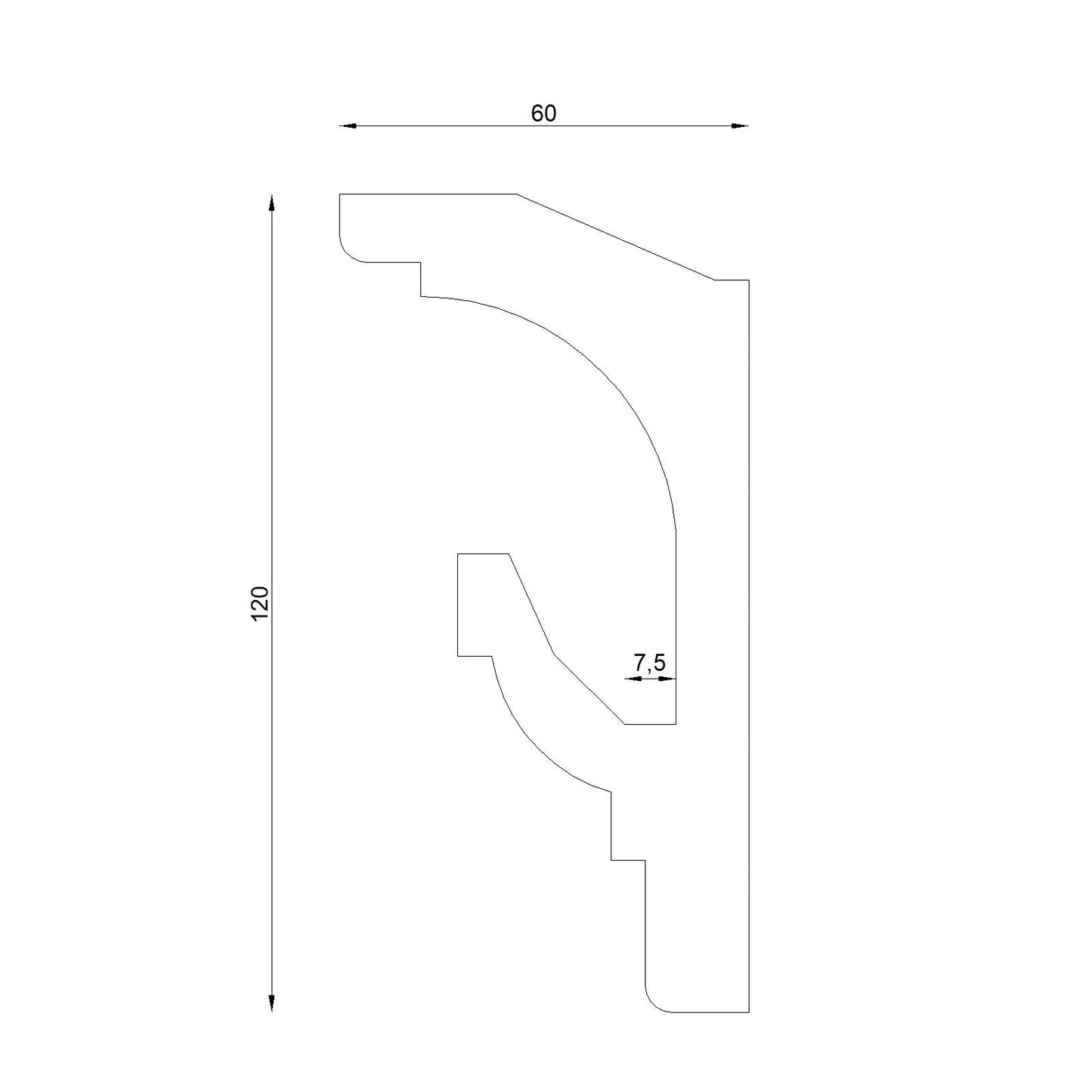 Sztukateria Oświetleniowa LED 15
