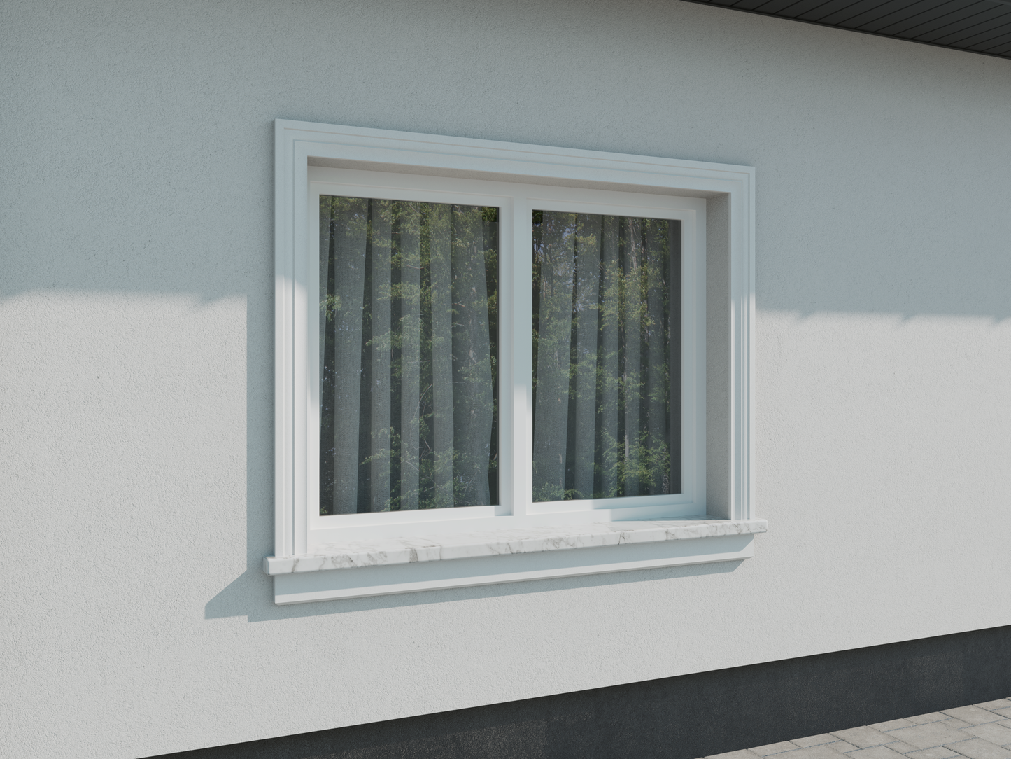 Listwa wokółokienna 17 sztukateria elewacyjna